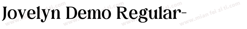 Jovelyn Demo Regular字体转换